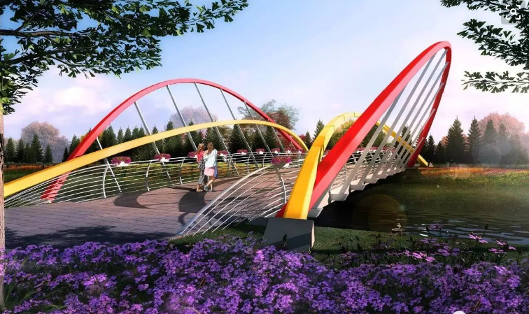 上承式铁路拱桥方案资料下载-上承式圆弧车行拱桥施工设计方案