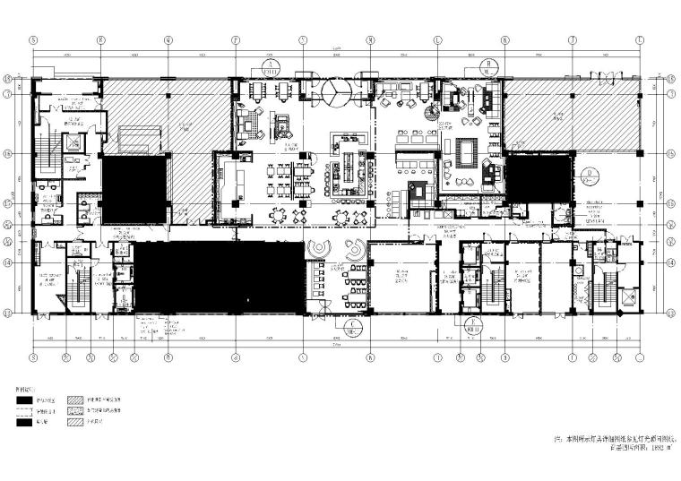 工业风餐厅CAD施工图资料下载-[济南]复古工业风​酒店施工图_附效果图