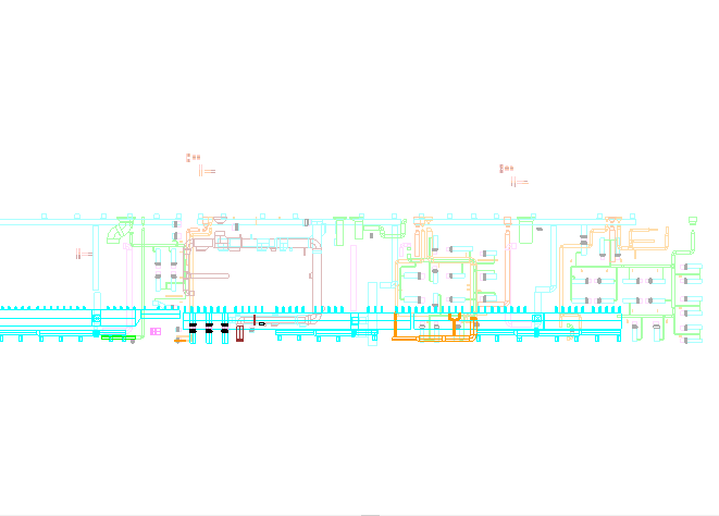 广州机场北指廊暖通专业Revit模型-楼层平面图