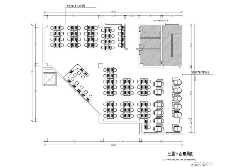 西安案例施工图资料下载-[西安]某四层综合网咖网吧施工图_附效果图