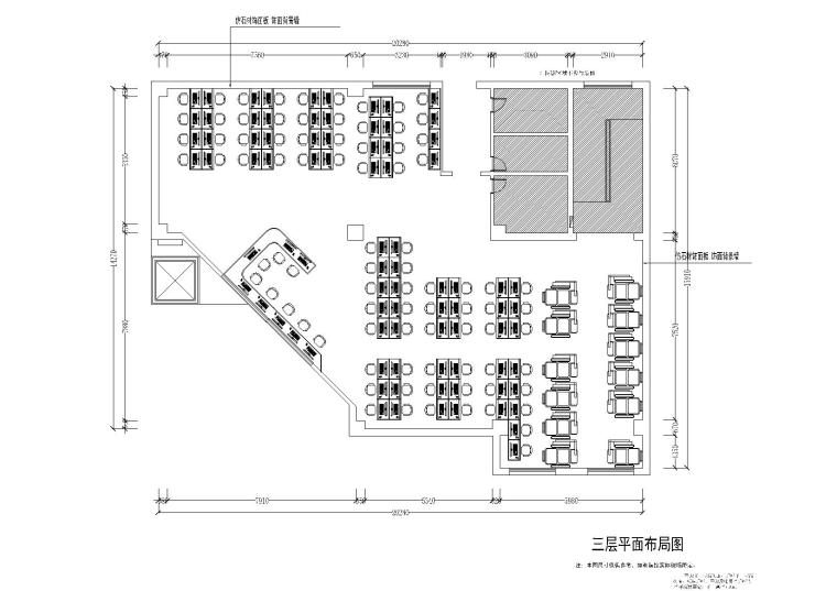 电竞网咖设计施工图资料下载-[西安]某四层综合网咖网吧施工图_附效果图