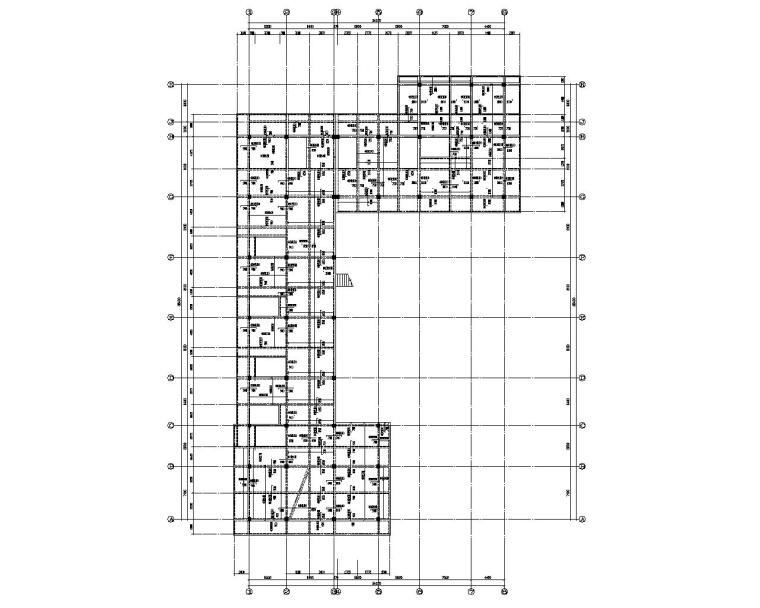 商店双层建筑cad资料下载-某三层框架结构商店结构施工图（CAD）