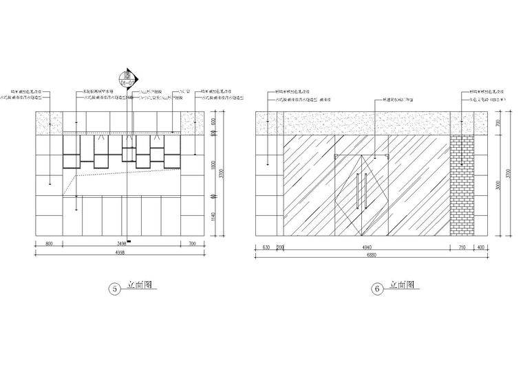 工业化LOFT风格网吧网咖施工图_附效果图-立面图16.1