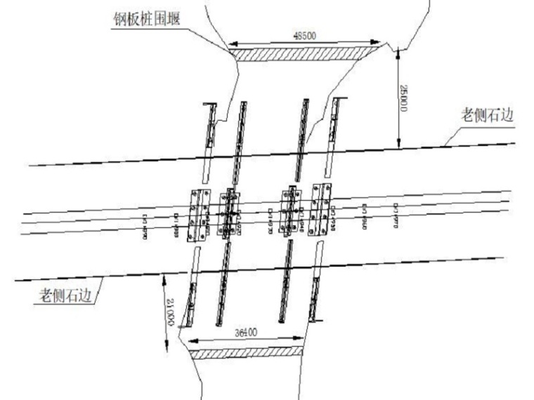 钢板桩围堰方案汇报资料下载-河道钢板桩围堰施工安全方案