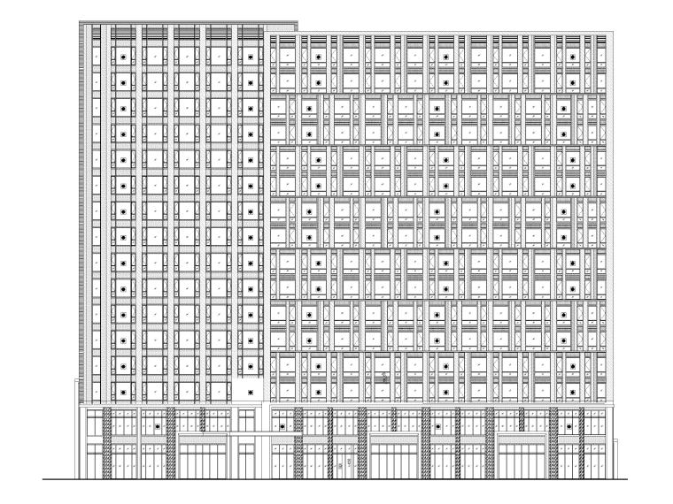 多层酒店建筑案例资料下载-[上海]高层酒店+多层书店建筑结构施工图