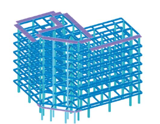 某多层框架结构办公楼加层加固设计
