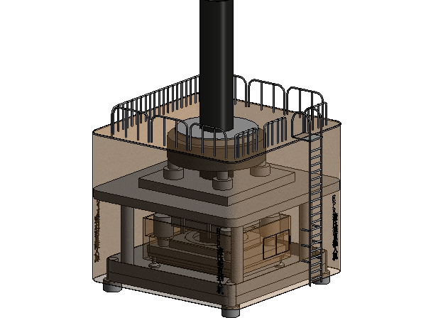 bim模型动画资料下载-HPE液压垂直插入机BIM模型(Revit2015)