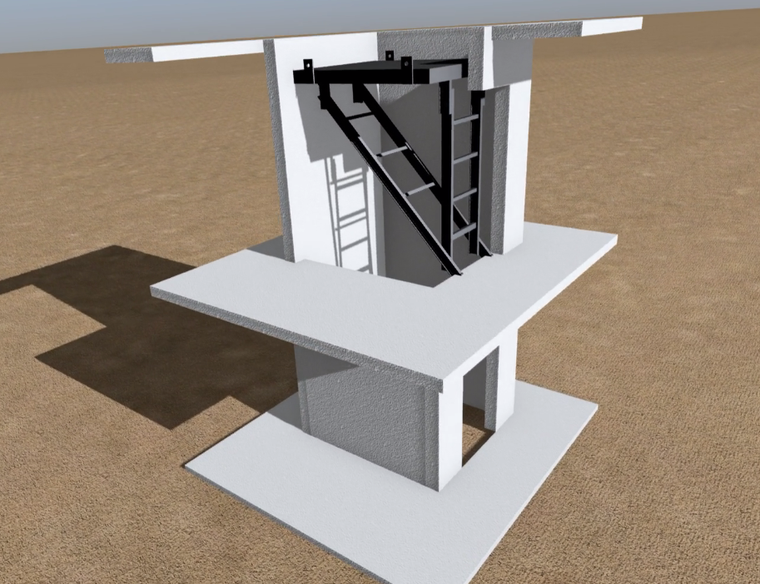 电梯井钢平台技术交底资料下载-电梯井作业平台模型及技术交底视频（2014）