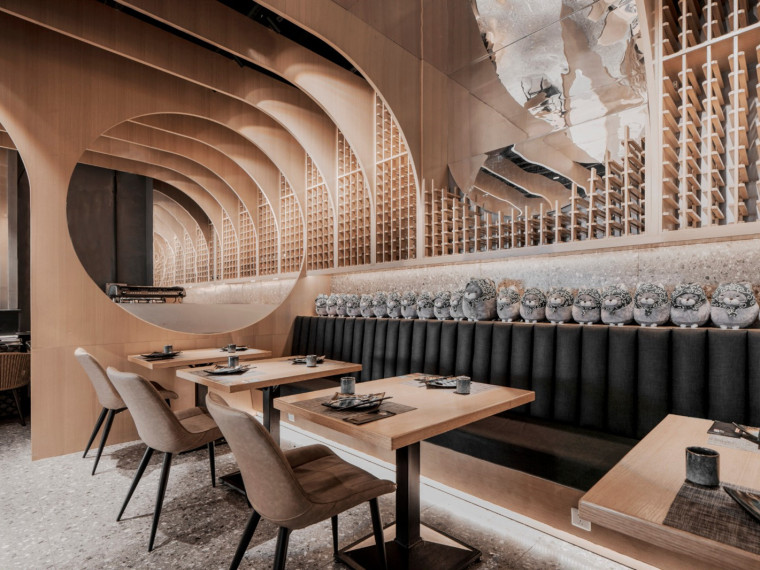 钢筋混凝土结构域资料下载-上海兰町艳域·严餐厅