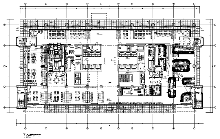 北京跨国集团总部办公楼电气专业施工图-三层弱电平面图