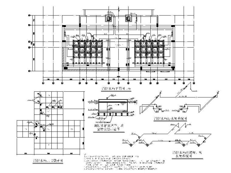 宿舍建筑消防水箱设计资料下载-屋面消防水箱大样图CAD