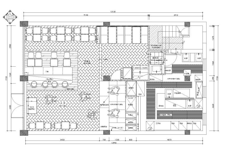 奶茶咖啡厅施工图资料下载-[浙江]宁波某一奶茶咖啡店施工图-附效果图