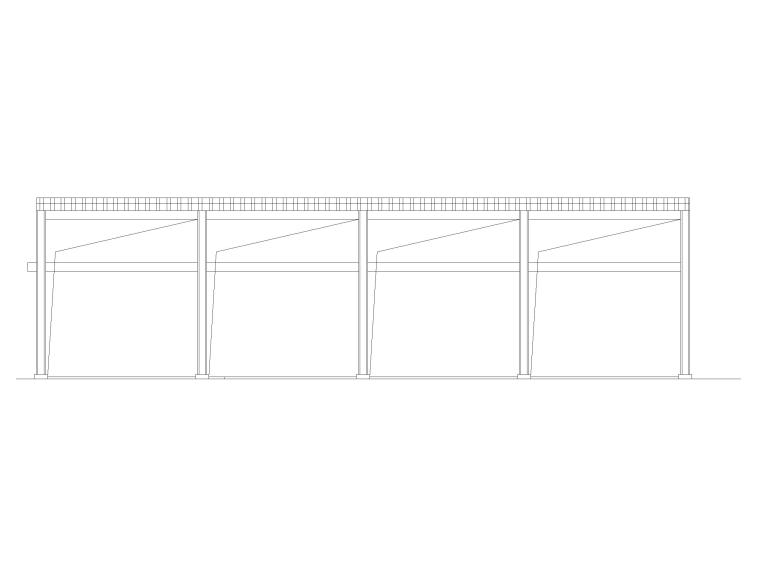 钢结构料棚建筑施工图资料下载-泵棚及软管交换站建筑施工图