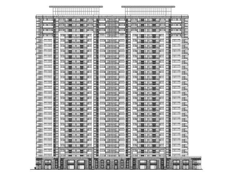 高层住宅总平施工图下载资料下载-高层住宅_商业及公建配套用房建筑施工图