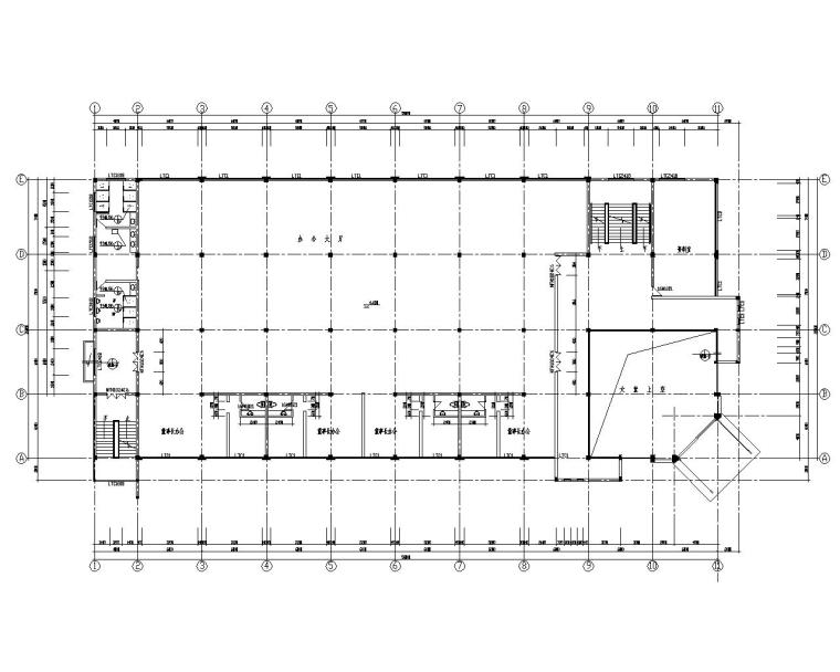 办公楼全套完整施工图资料下载-三层框架结构办公楼施工图（CAD含建筑图）