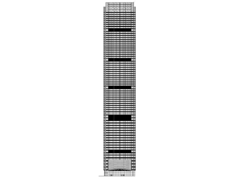 塔楼超高层酒店公寓指标资料下载-淮安超高层商业_办公_公寓塔楼建筑施工图