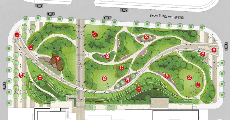 [上海]体验式绿地市政公园景观设计方案