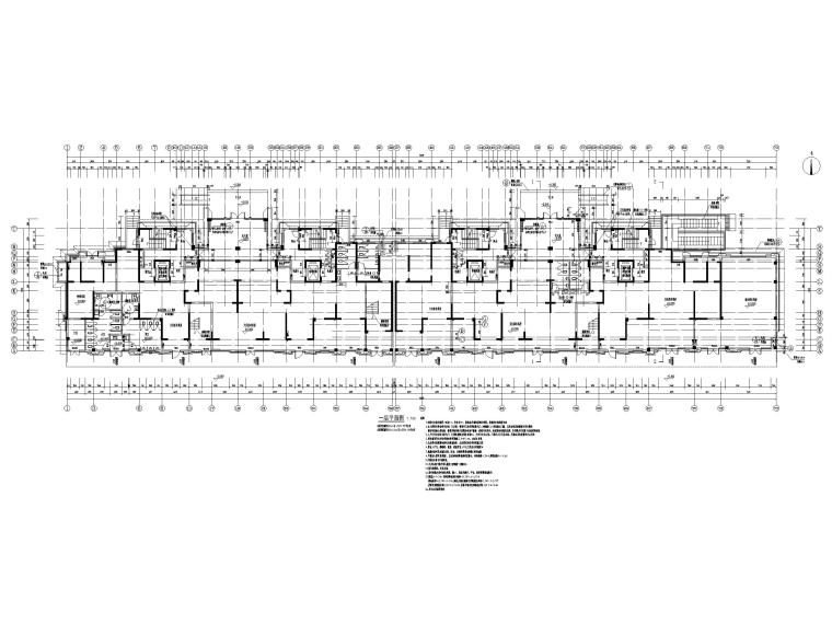 高层住宅_商业及公建配套用房建筑施工图-一层平面图