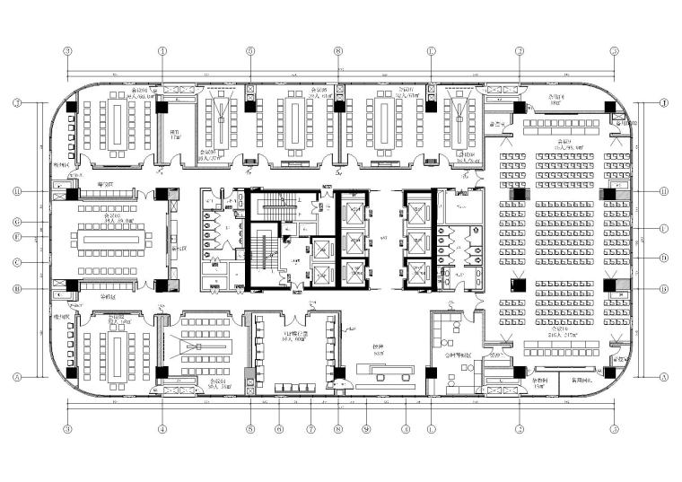 成都天府会议中心建筑资料下载-[成都]1500㎡现代办公楼会议中心设计施工图