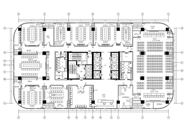 设计中心楼资料下载-[成都]1500㎡现代办公楼会议中心设计施工图