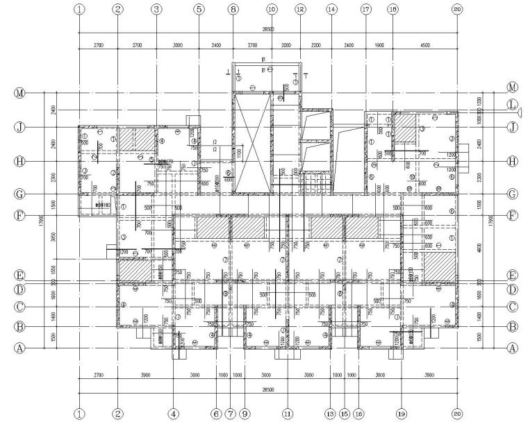 24层住宅cad模型资料下载-某名企24层剪力墙结构住宅施工图（CAD）