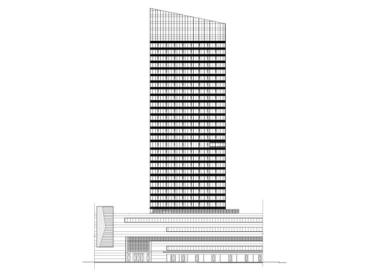 建筑施工图设计国际商业资料下载- 天津城市广场国际中心商办综合体建筑施工图