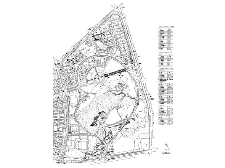 大学礼堂平面图CAD资料下载-福州大学新校区教学区总平面图（CAD）
