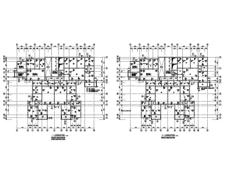 26层剪力墙结构资料下载-某26层高层住宅剪力墙结构施工图（CAD）