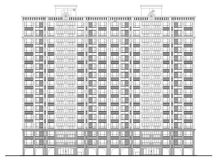 16层住宅户型资料下载-[广东]高层住宅楼建筑施工图（16～18层）