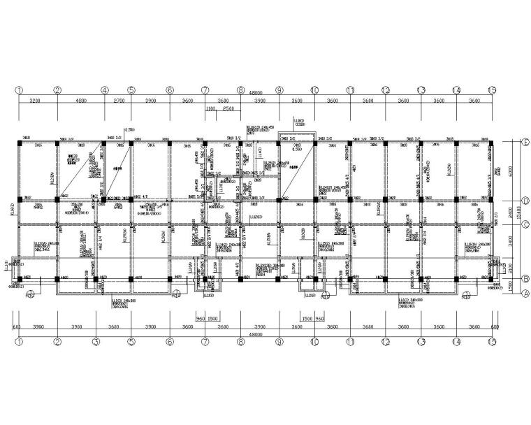 框架办公楼全套图资料下载-六层混凝土框架办公楼结构施工图（CAD）