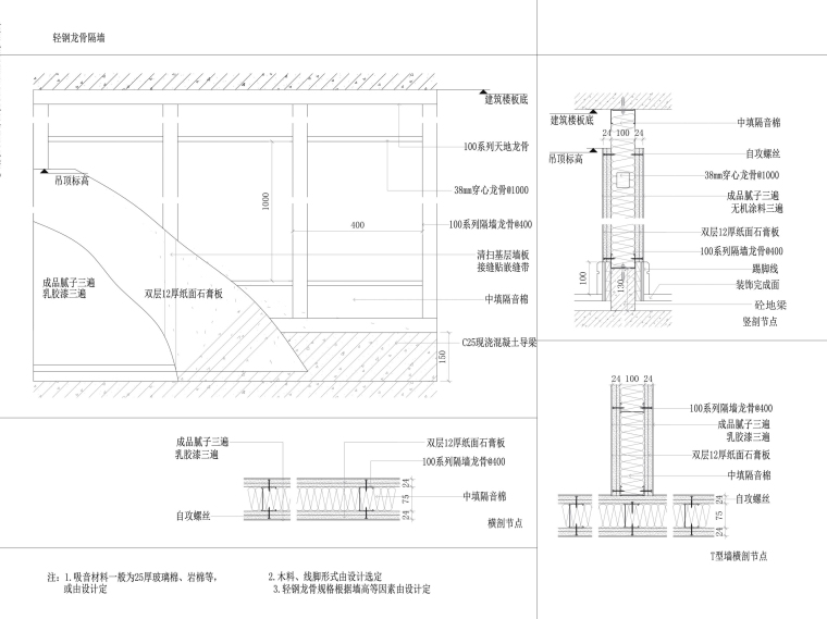 窗帘安装节点图资料下载-各种施工节点大样图