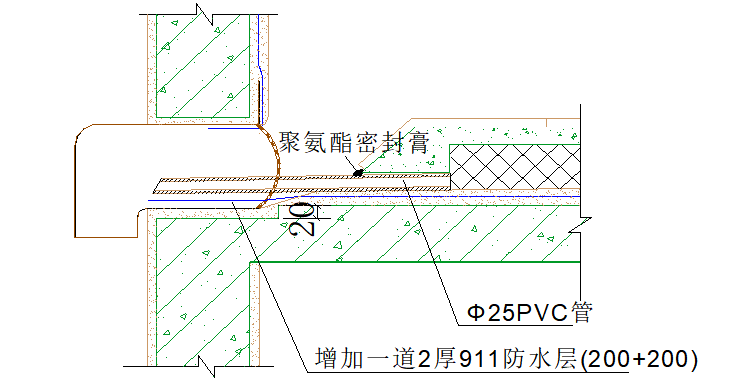 [广东]高层住宅楼工程施工组织设计（2016）-08 屋面落水口侧排地漏大样图