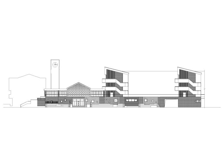 装配式建筑施工图纸全套资料下载-[上海]四层装配式框架结构小学建筑施工图