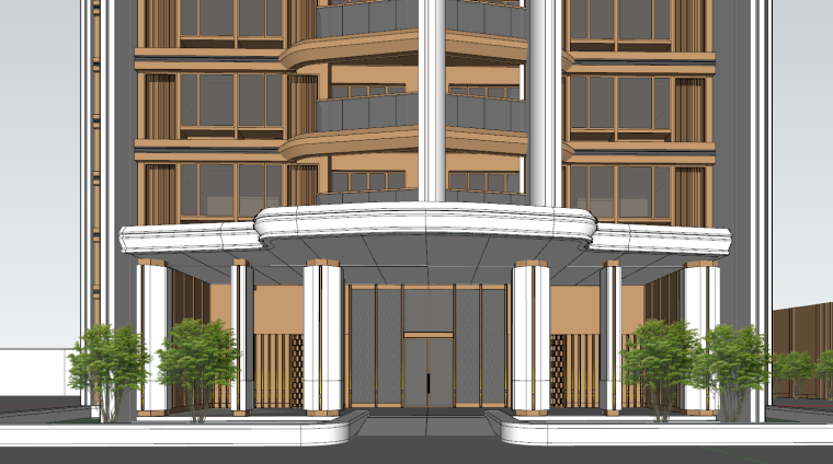 滨水新城国际社区模型资料下载-[广东]广州国际保障房+住宅建筑模型设计