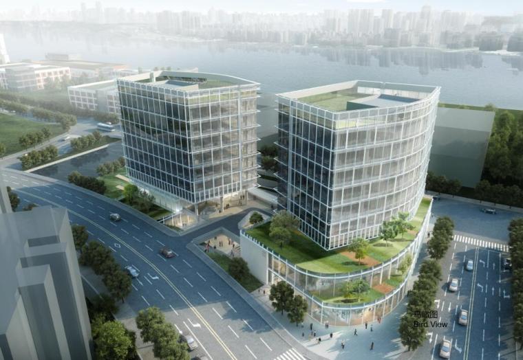 三水商业综合体资料下载-[上海]知名企业现代商业办公综合体建筑方案
