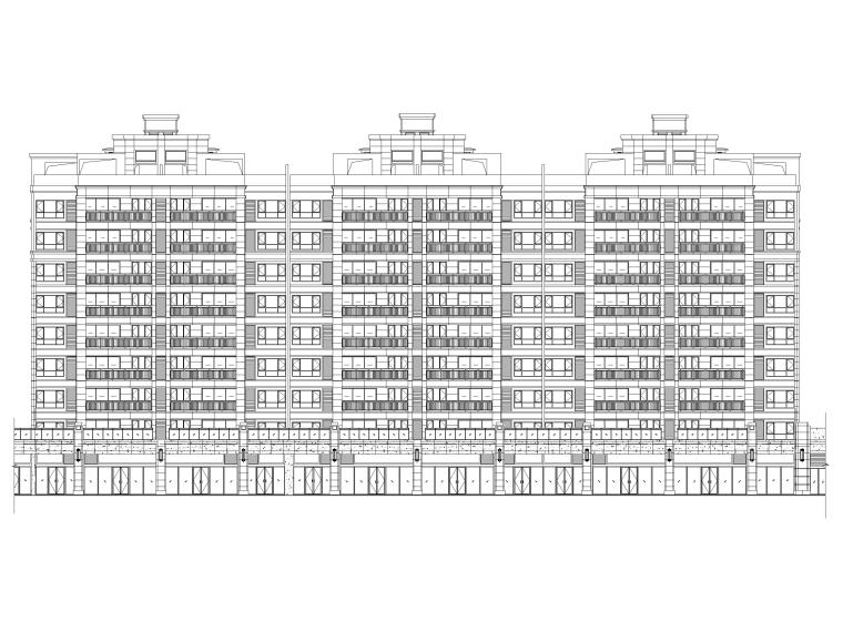15层高层住宅施工图资料下载-[广东]多高层住宅及商业配套设施建筑施工图