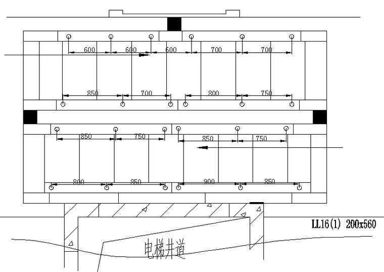 高层住宅铝合金模板工程施工方案（2016年）-07楼梯模板施工支撑大样图