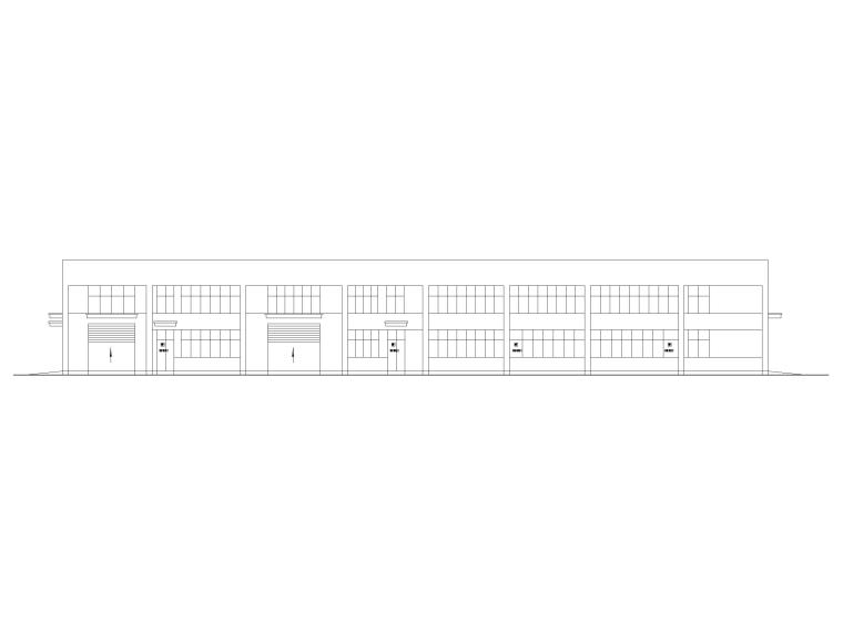 食品净化车间cad施工图资料下载-光伏车间建筑施工图（CAD）