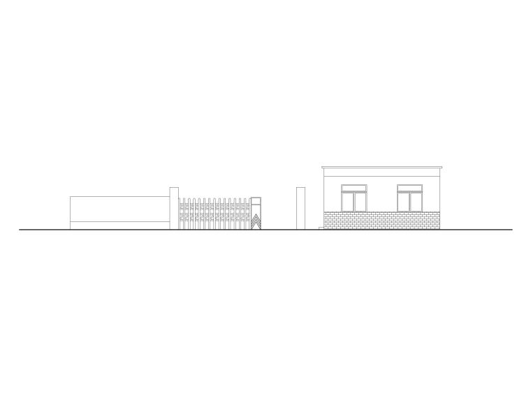 长沙理工大学大门设计资料下载-幼儿园大门建筑施工图_2018