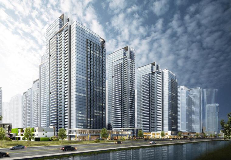 云南现代风格高层资料下载-[云南]现代风格高品质住宅建筑方案设计