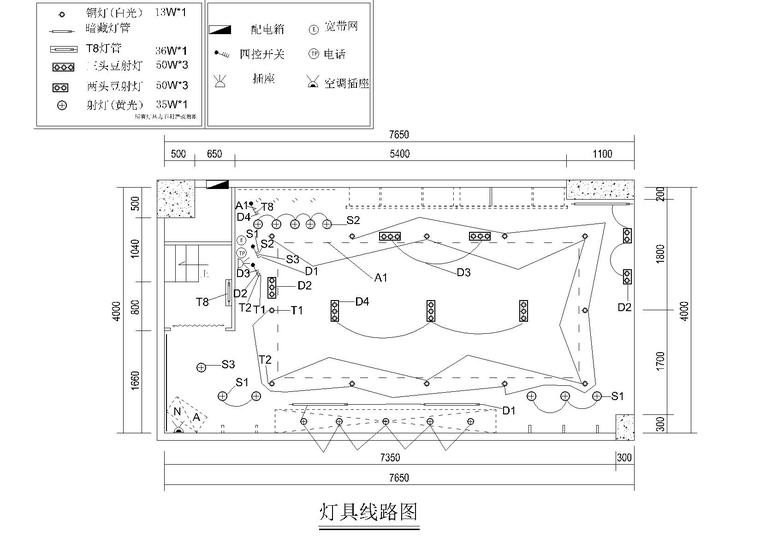 小商铺服装专卖店设计施工图-商业空间装修-筑龙室内设计论坛