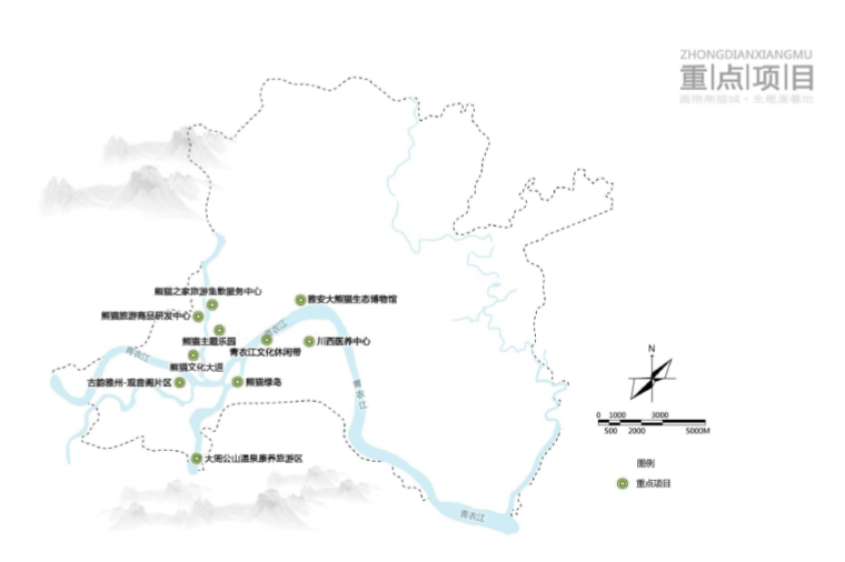 [四川]雅安大熊猫主题特色旅游景区设计方案-平面图