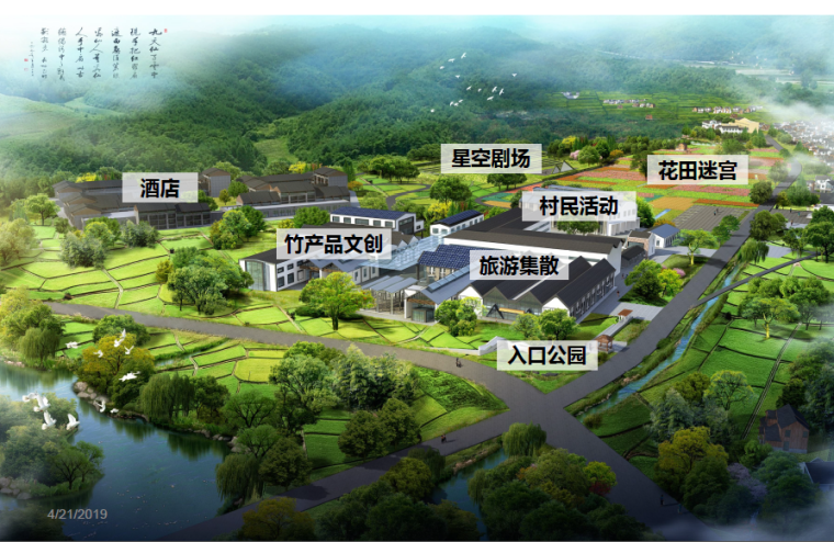 景观设计平面图抄绘资料下载-[浙江]湖州生态美丽乡村景观设计方案
