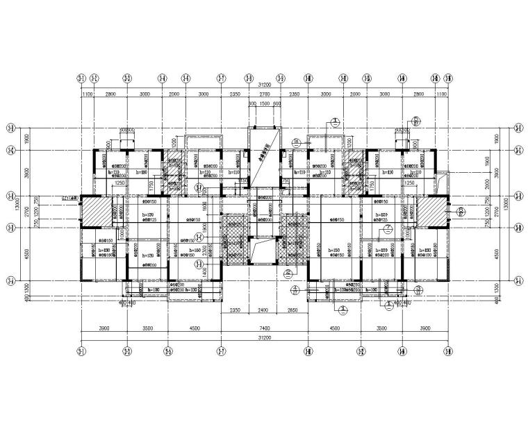 高层住宅楼剪力墙资料下载-小高层住宅楼剪力墙结构施工图（CAD）