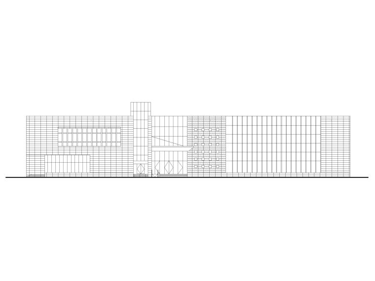 2层现代建筑施工图资料下载-[福建]二层框架结构展示馆建筑施工图