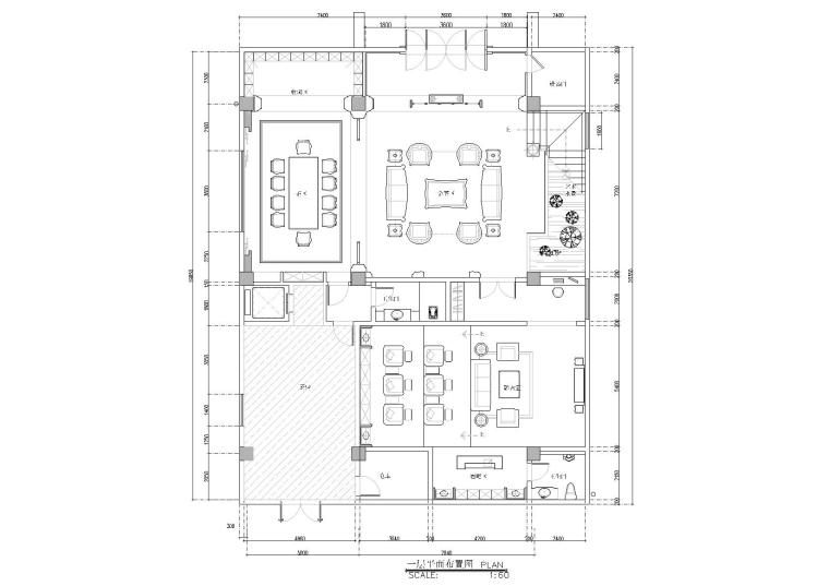 2层私人会所设计文本资料下载-[江西]900㎡三层私人会所室内装饰施工图