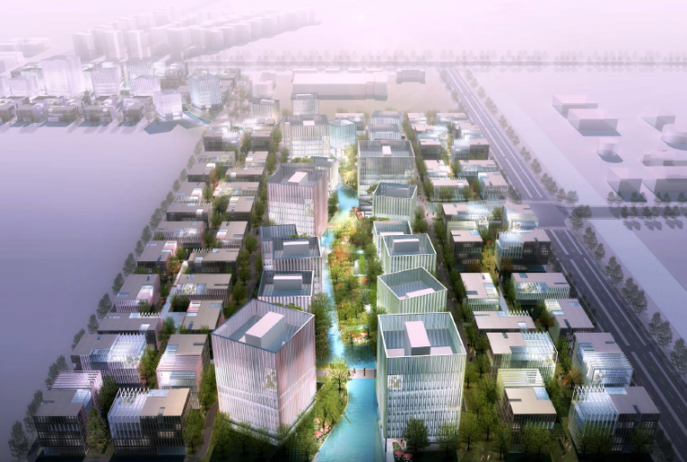 现代企业园区景观案例资料下载-[上海]现代产业服务园区景观设计方案