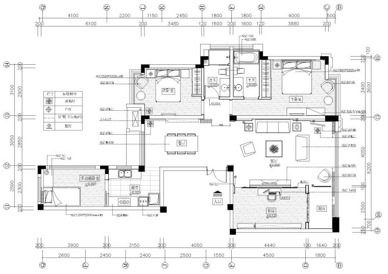 120平方米样板房设计资料下载-[福州]120㎡现代三居室样板房​施工图+实景