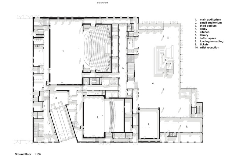 荷兰Zuidplein剧院-drawings