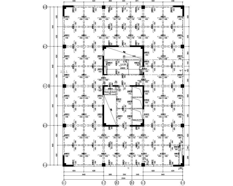 建筑核心筒CAD资料下载-某12层商业混凝土核心筒结构施工图（CAD）